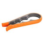 Jar Opener and Bottle Opener for Weak Hands Arthritis Elderly and Children,Non-Slip Jar Opener Grip Get Lids Off with Ease (Orange)