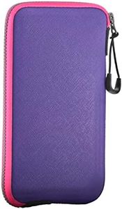 OneJoy Mobile Phone Pouch, Mobile Phone Case & Cover Pouch, Cellphone Bag, Mobile Phone Bumper Cases Neoprene Cell Phone Pouch, Large Zipper Opening with Clip on [ Purple ]