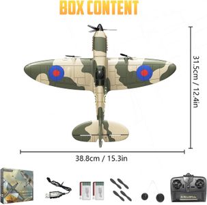 HAWK'S WORK 3-Channel RC Spitfire Airplane – Remote Control Model