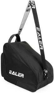 EALER Heavy-Duty Ice Hockey Skate Carry Bag, Adjustable Shoulder Strap-Black