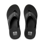 Reef Men's Anchor Flip-Flop, Black/Silver, 8