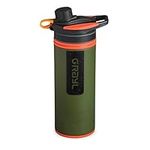 GRAYL GeoPress 24 oz Water Purifier Bottle - Filter for Hiking, Camping, Survival, Travel (Oasis Green)