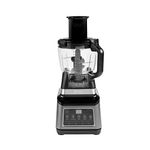 Ninja 3-in-1 Food Processor and Blender with 5 Programs: Mixer, Mixer Max, Chop, Mix, Puree, Bowl 1.8L, Jug 2.1L, Cup 700ml, 1200W, Dishwasher Safe, Auto-iQ, Black BN800EU