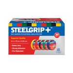 Pidilite Steelgrip Self Adhesive PVC electrical Insulation Tape (Color May Vary) - 6m,Pack of 30