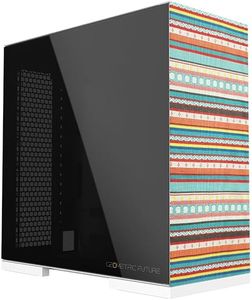 Geometric Future M8 Bohemia Mid Tower E-ATX/ATX Gaming Case, Aluminum/Glass/1.0 mm Steel, Vertical Air Tunnel Design, Support Type C, 420/360 Radiator, Vertical GPU Mount, GEO-M8-BOH (PC Case ONLY)