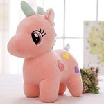 HUG 'n' FEEL SOFT TOYS Unicorn, Soft Toy, Baby Toys, Kids Toy, Soft Toy, Toy for Girl, Birthday Gift for Girl Boys, Toy Gift for Girls, Kids Toys for Boys Girl, Toys Gift Items, (30cm, Pink)