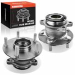 A-Premium 2 x Rear Wheel Bearing and Hub Assembly with 5-Lug Compatible with Mitsubishi Outlander 14-20, Outlander Sport 13-15, Outlander PHEV 18-20, Eclipse Cross 18-20, RVR 18-19