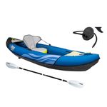 Pelican iESCAPE Inflatable Kayak - Recreational Kayak - Compact, Stable and Fun All in One - for 1 or 2 Person