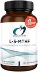 Designs for Health L 5-MTHF - Quatrefolic L Methylfolate Supplement 1mg (1700mcg DFE) - Methylated Folate Supplement for Women & Men - Supports Methylation - Non-GMO, Gluten Free (120 Capsules)