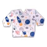 Chic Buddy Adjustable Long Sleeve Baby Bibs with Pocket | Bibs for Baby Boy 6 to 12 Months | Baby Bibs for 6 to 12 Months | Bib for Babies 6 Months to 1 Year | Baby Bibs for 1-2 Year baby bib (Modern)