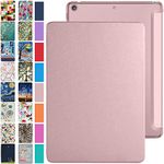 DuraSafe Cases for iPad Mini 7.9 Inch 4 Gen [ Mini 4th Generation 2015 ] A1538 A1550 MK8A2HN/A MK882HN/A MK862HN/A MK892HN/A Trifold PC Lightweight Smart PU Leather Hard Back Cover - Rose Gold