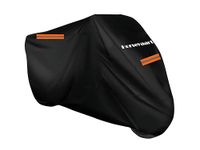 Horseyaart - Bike Cover Waterproof Compatible with Bullet all models classic 350 and Interceptor 650 Bike Cover with Elastic and Belt Bukle Lock or Reflective Stipe ( Black )