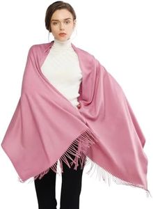RIIQIICHY Scarfs for Women Winter Pink Pashmina Shawls and Wraps for Evening Dresses Warm Large Scarves Wedding Shawl
