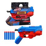 Nerf Alpha Strike Boa RC-6 Blaster with 6-Dart Rotating Drum, Fire 6 Darts in a Row Includes 6 Elite Darts, Multicolor