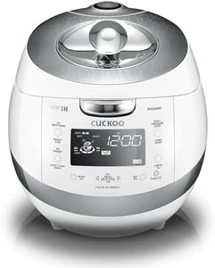 Cuckoo Electric Induction Heating Pressure Rice Cooker, 6 Cups, White