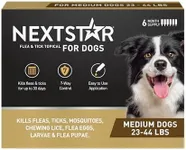 NEXTSTAR Flea and Tick Prevention for Dogs, Repellent, and Control, Fast Acting Waterproof Topical Drops for Dogs