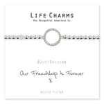 Life Charms Women Jewellery Forever Friendship Bracelet Wristband Ladies Gift