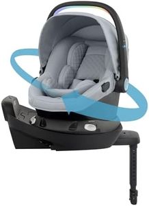 Evenflo Revolve180 LiteMax NXT Rotating Rear-Facing Lightweight Preemie and Infant Car Seat 3-30lbs with SensorySoothe & Accessory Load Leg. Easy Install with Base (Quartz)