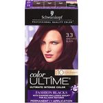 Schwarzkopf Color Ultime Hair Color Cream, 3.3 Amethyst Black, 1 Count (Packaging May Vary)