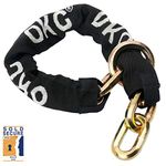 OKG Maximum Heavy Duty Security Chain - 5.7lb, 2.6 ft x 1/2" (12mm) Thick, Hardened Alloy Steel Lock Chain, Cut Proof Chain Ideal for Motorcycles, Mopeds, Gate Fences, Ultra Protection (No Lock)