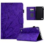 Compatible with Kindle Fire 7 2019/2017/2015 Case 7inch Leather Case,Case Fire 7 (9th/7th/5th Generation) Tablet Case Drop-Proof Protective Tablet Case with Card Slot/Auto Sleep Wake (Purple)