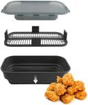 COOK WITH COLOR Collapsible Batter Bowl - Mess Free Breading Shaker Container - Great for Fried Fish, Fried Chicken, Onion Rings, Wings & More