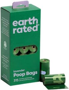 Earth Rated Dog Poop Bags, Guaranteed Leakproof and Extra Thick Waste Bag Single Refill Rolls for Dogs, Lavender Scented, 315 Count