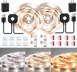 Motion Sensor LED Light Strip, Wefomey Motion Sensor Light Indoor Closet Lights, 2700K-6500K White Dimmable Led Strip Lights for Bedroom, Kitchen, Stair Motion Activated, 2PCS