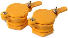 BeeCastle Pack of 2 Durable Honey Gate for Extractor,Honey Extractor Tap,Beekeeping Equipment (Yellow Light Color)