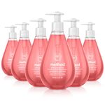 Method Naturally Derived Gel Hand Wash, Pink Grapefruit, 12 Ounce (Pack of 6)