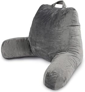 (Standard 46cm) - Milliard Reading Pillow with Shredded Memory Foam, Great as Backrest for Books or Gaming - 46cm x 38cm (Sit up Pillow)