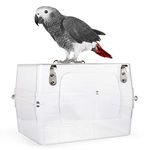 Colorday Large Bird Bath for Cage, Parrot Bath for Parakeet, African Grey, Amazon, Conure, Cockatiel(13X11X8 inch)