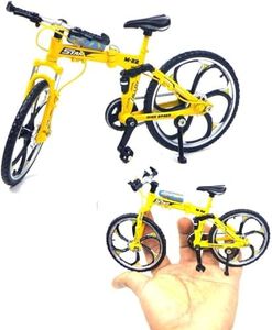 Bestie toys Finger Racing Bicycle Mountain Bike Cake Topper Mini Dirt Bike Bicycle Model Cool Boy Toy