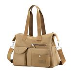 ZIBUYU® Travel Handbags for Women, Casual Shoulder Bag Women Hand Bag Fashion Nylon Hand Bag with Removable Shoulder Strap Women Tote Bag Crossbody Bag Lightweight Tote Bag for Travel, 38x20x31cm