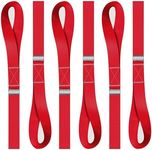 Soft Loop Tie Down Straps - 1,500 Load Capacity & 4,500 Lbs Breaking Strength - 6 Pack - Loops for Securing ATV, UTV, Motorcycles, Scooters, Dirt Bikes, Lawn & Garden Equipment - by AUGO