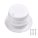 RV Roof Vent Cover, RV Plumbing Vent Cap Plastic RV Roof Vent Cover Replacement for RV Trailer Camper Motorhome RV Sewer Vent Cap Kit, Fits 1 to 2 3/8 Inch Pipe (White)