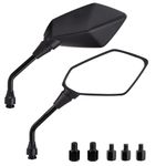 CICMOD Motorcycle Side Rearview Mirror with M8 M10 Bolts Universal for Quad Scooter ATV Moped