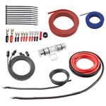 ROCKRIX True 4 Gauge Complete AMP Wiring Kit Amplifier Installation Helps You Make Connections and Brings Power to Your Car Speakers