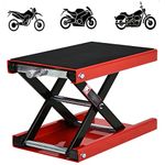 Motorbike Lift Lever, 500KG Motorcycle Lifting Stand Scissor Lifter Motorbike Hoist Stand Lifting Jack Adjustable Foldable Motorbike Lift Motorcycle Jack Motorbike Lifter Workbench for Repairing