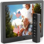 Pix-Star 10 Inch Wi-Fi Cloud Digital Picture Frame with IPS high Resolution Display, Email, iPhone iOS and Android app, DLNA and Motion Sensor (Black), PXT510WR08