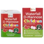 Waterfall D-Mannose for Children Birch D-Mannose & Natural Strawberry Juice Powder for Boys & Girls 3 Years + | 250mg Tablets – 100 Count