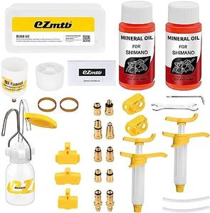 NEWBOLER Bleed Kit for Shimano Hydraulic Disc Brakes,Pro Bicycle Brakes Service Kit, Bleed Set with Hydraulic Mineral Oil 120ml for Disc Brake Perfect Bleeding of The Bicycle Brake (120ml Mineral Oil)