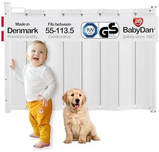 BabyDan Guard Me Auto Retractable Extra Wide, 55cm-113.5cm, White