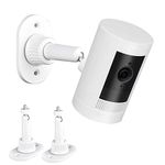 2Pack Strong Adhesive Wall Mount Compatible with Ring Stick Up Cam Wired/Battery and Ring Indoor Cam HD Security Camera,360 Degree Adjustable Mounting Bracket for Camera with 1/4 Screw Head