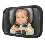 Dreambaby Large Rectangular Adjustable Backseat Mirror, Black, 20 x 24 cm