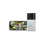 New Ring Battery Video Doorbell (2024 release) | DIY Wireless Video Doorbell Camera I Head-To-Toe View, HD Video | Easy to install (5 min) | With Built-in Battery I 30-day free trial of Ring Protect