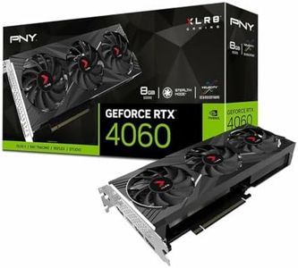 PNY GeForce RTX™ 4060 8GB XLR8 Gaming Verto™ RGB Triple Fan Graphics Card DLSS 3 (ARGB,128-bit, PCIe 4.0, GDDR6, HDMI/DisplayPort, Supports 4k, 2 Slot)