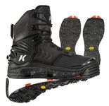 Korkers River Ops - Guide-Caliber Performance - Includes Interchangeable Felt & Vibram Soles Black