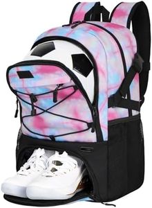 Goloni Soccer Backpack,Basketball Backpack with Ball Compartment & Shoe Compartment,Backpack for Basketball,Soccer, Football, Volleyball, Swim, Gym, Travel