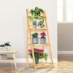 Idzo 4 Tier Wooden Ladder Shelf 44 